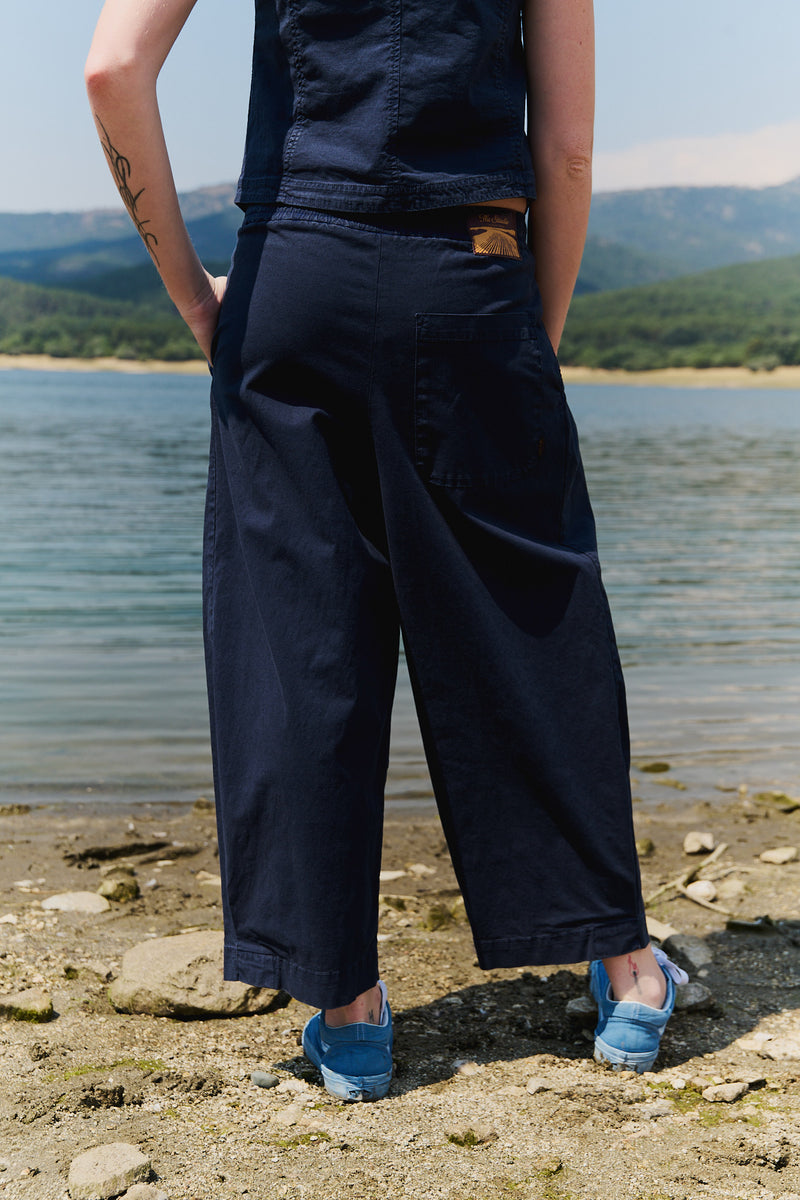 Aline Deep Sea - Pantalón tipo Barrel