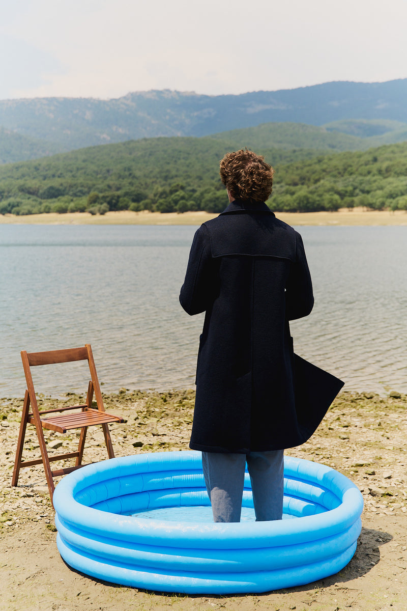 Hardy Blue Black - Abrigo  tipo Trenca