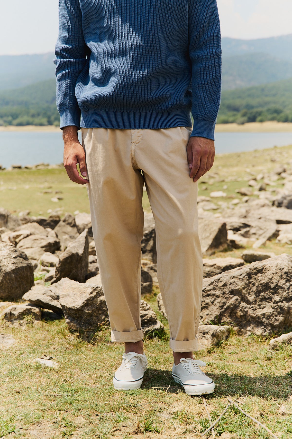 Dylan Dark Ecru - Pantalón Tipo Chino Relaxed - Tapered Cut