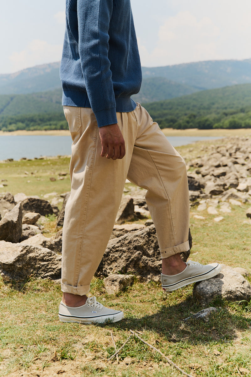 Dylan Dark Ecru - Pantalón Tipo Chino Relaxed - Tapered Cut