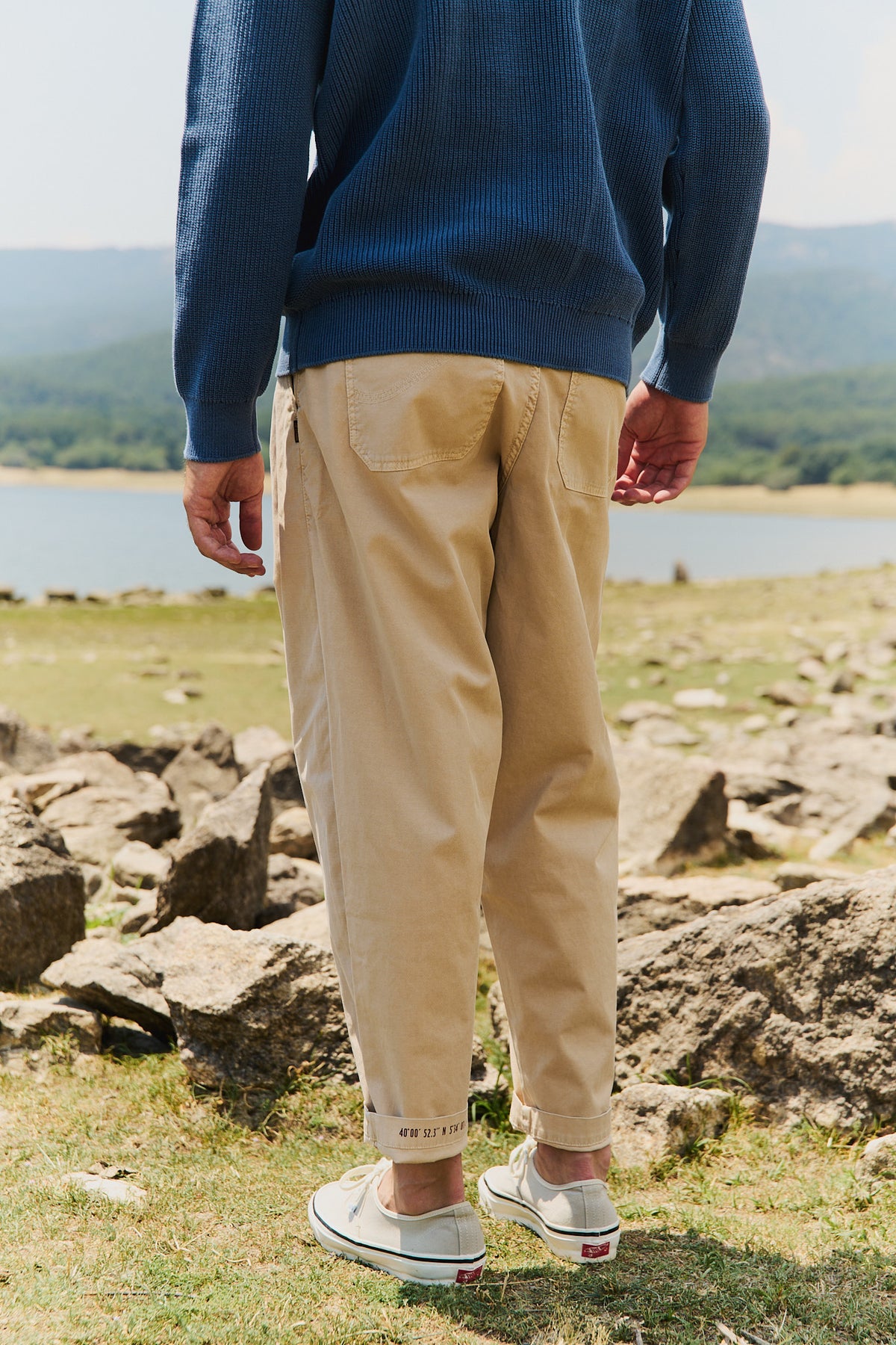 Dylan Dark Ecru - Pantalón Tipo Chino Relaxed - Tapered Cut