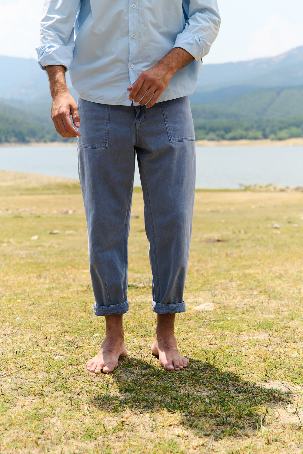 Jeremy Washed Navy - Pantalón Relaxed Fit