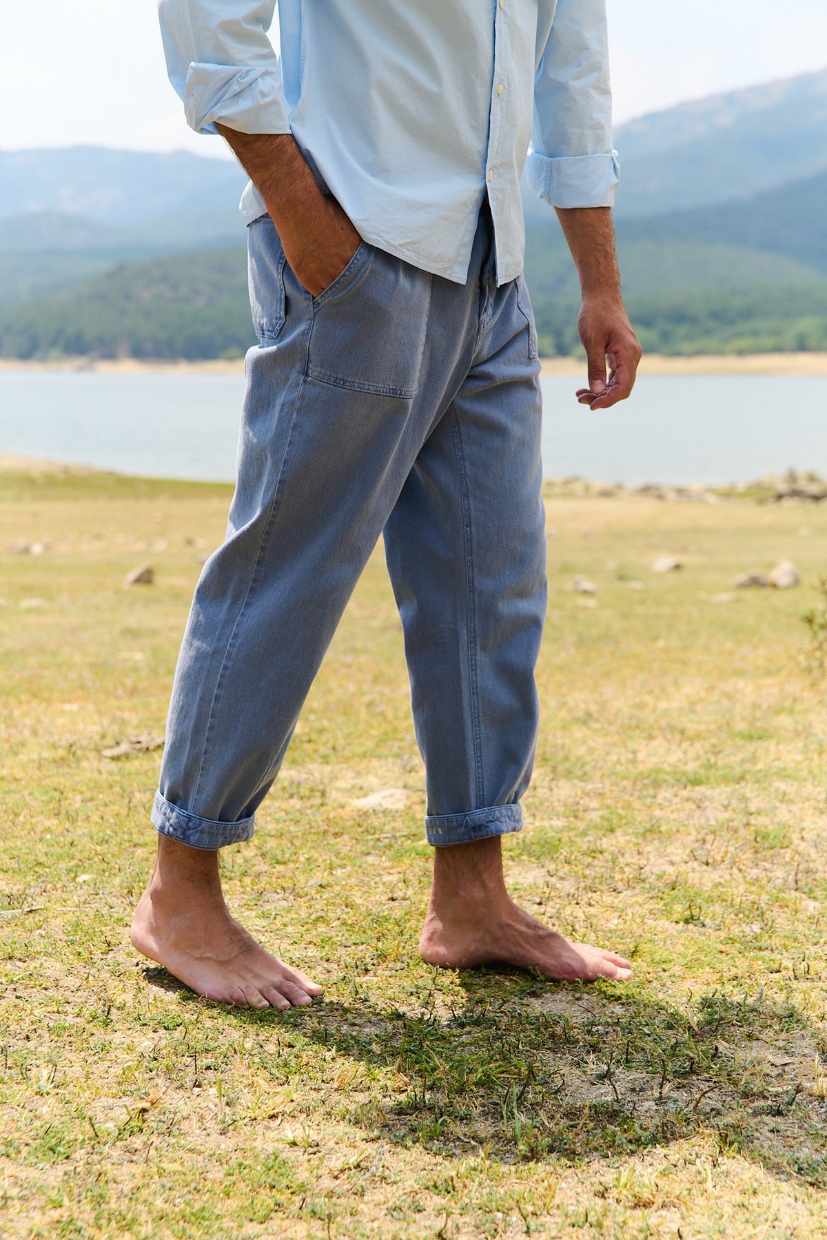 Jeremy Washed Navy - Pantalón Relaxed Fit