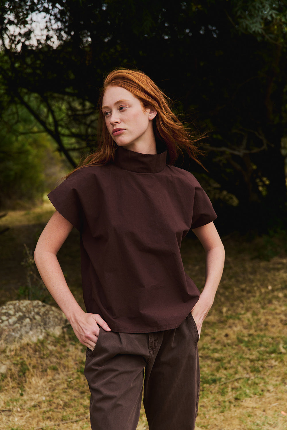 Lucy Cappuccino - Top Boxy Fit