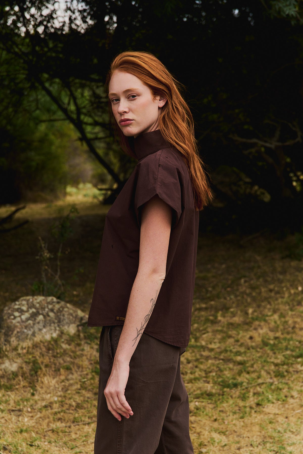 Lucy Cappuccino - Top Boxy Fit