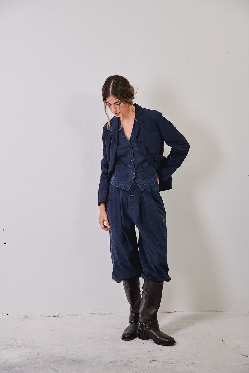 Aline Deep Sea - Pantalón tipo Barrel