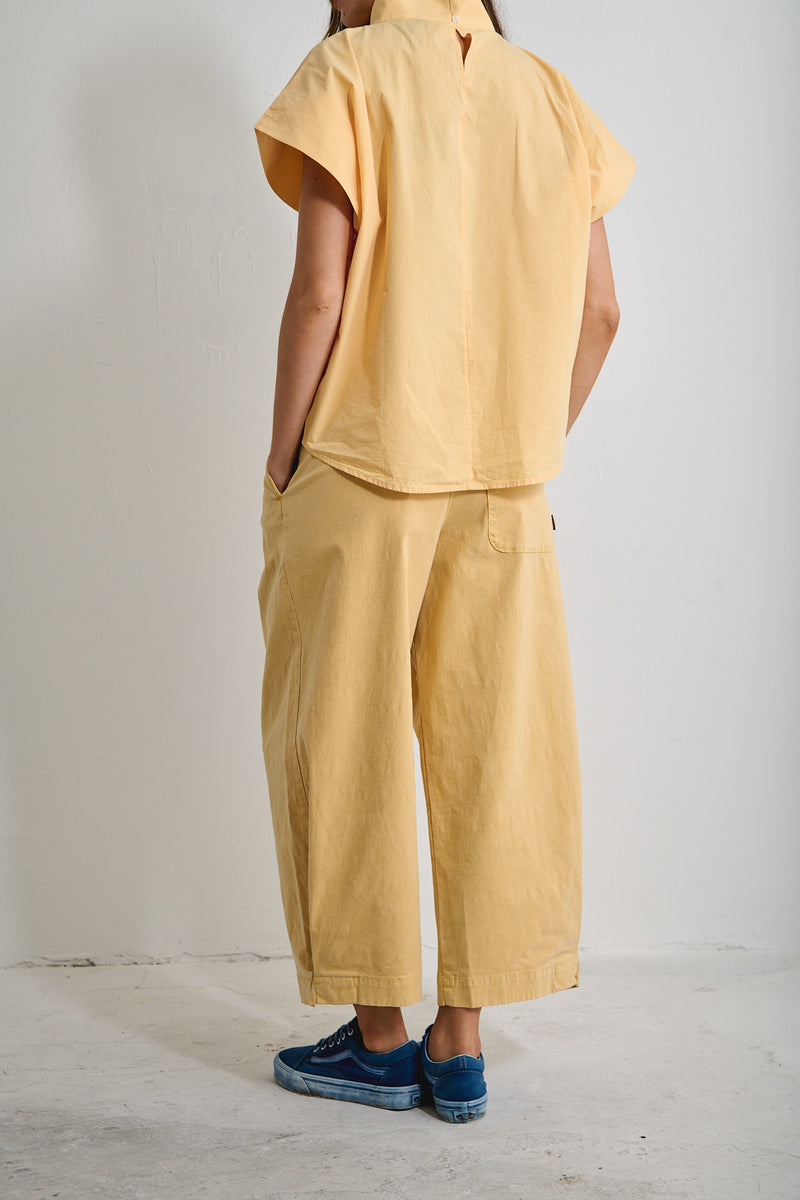 Aline Pastel Lemon - Pantalón tipo Barrel