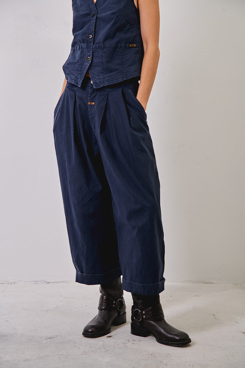 Aline Deep Sea - Pantalón tipo Barrel