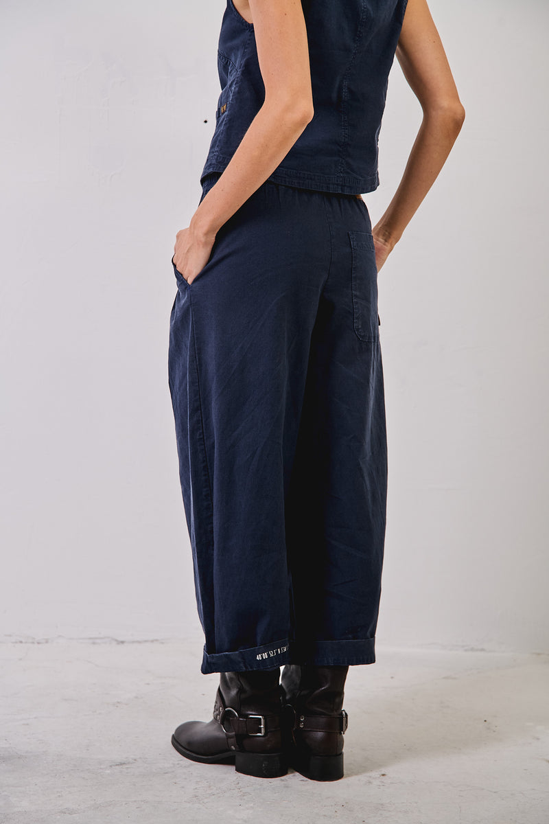 Aline Deep Sea - Pantalón tipo Barrel