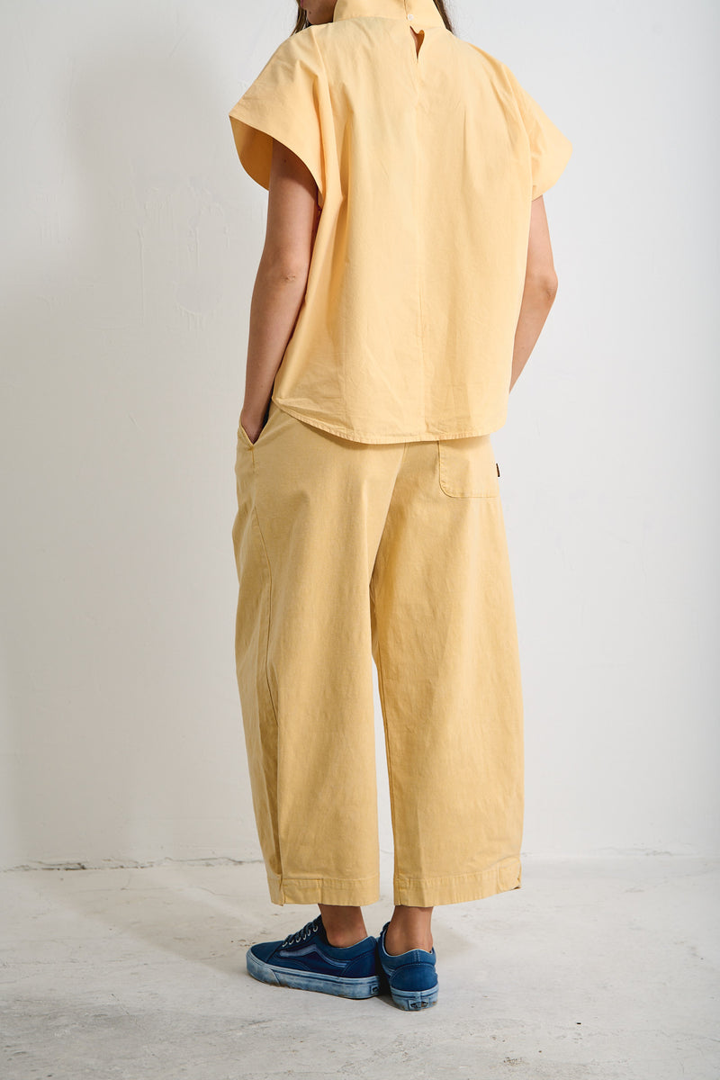 Aline Pastel Lemon - Pantalón tipo Barrel