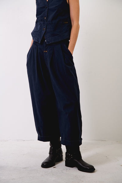 Aline Deep Sea - Pantalón tipo Barrel