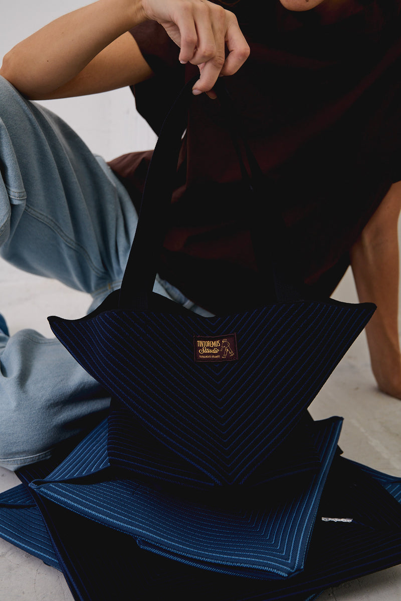 Grace Large Union Blue - Bolso knitbag