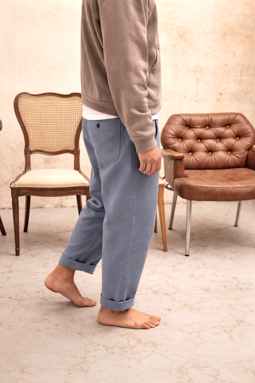 Cosme® - Pantalón Capri Tipo Chino Relaxed-Tapered Cut