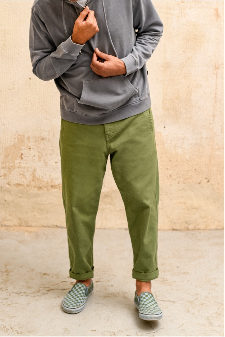 Cosme - Pantalón Capri Tipo Chino Relaxed-Tapered Cut