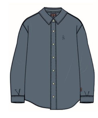Cary Halo Blue - Camisa Lino Relaxed Fit