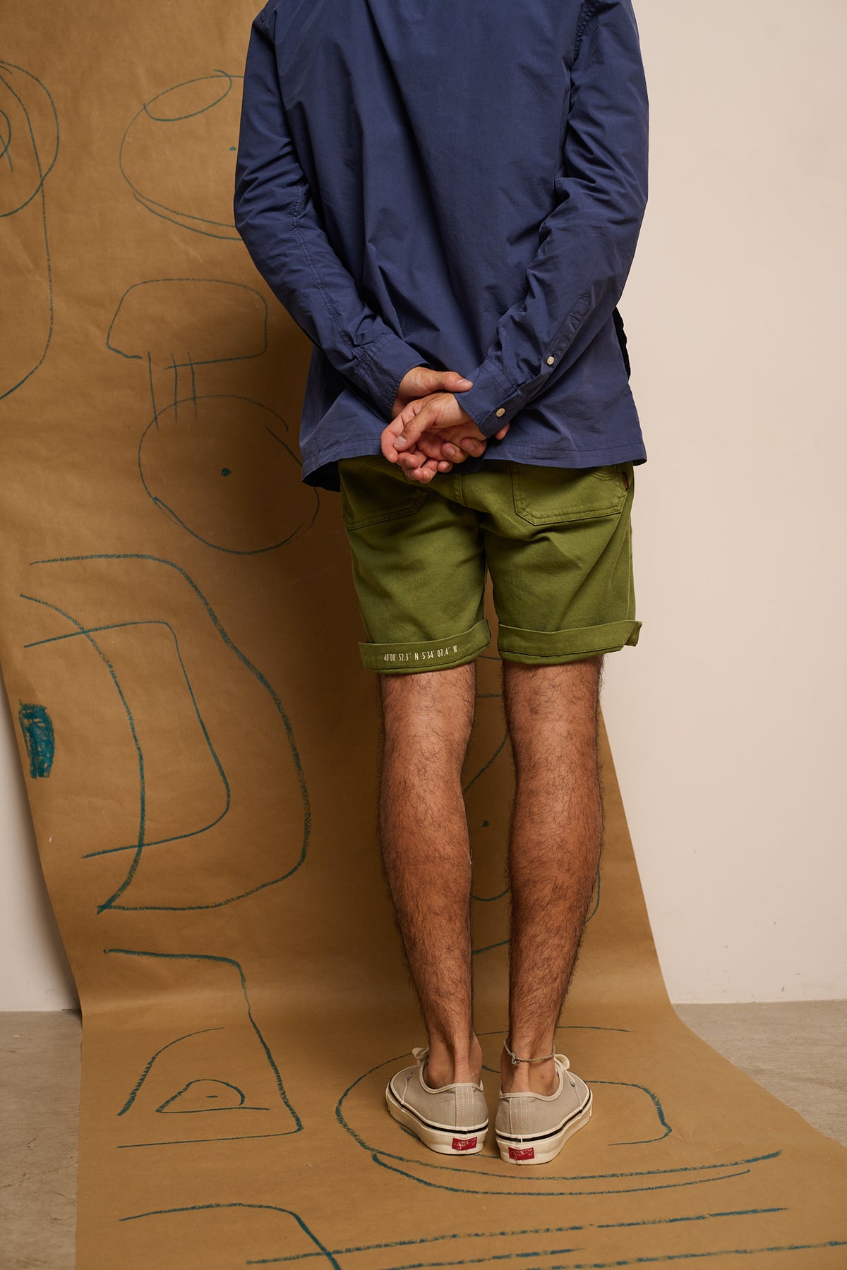 Clemen Short Dusty leave - Bermuda  Relaxed Fit Chino Style