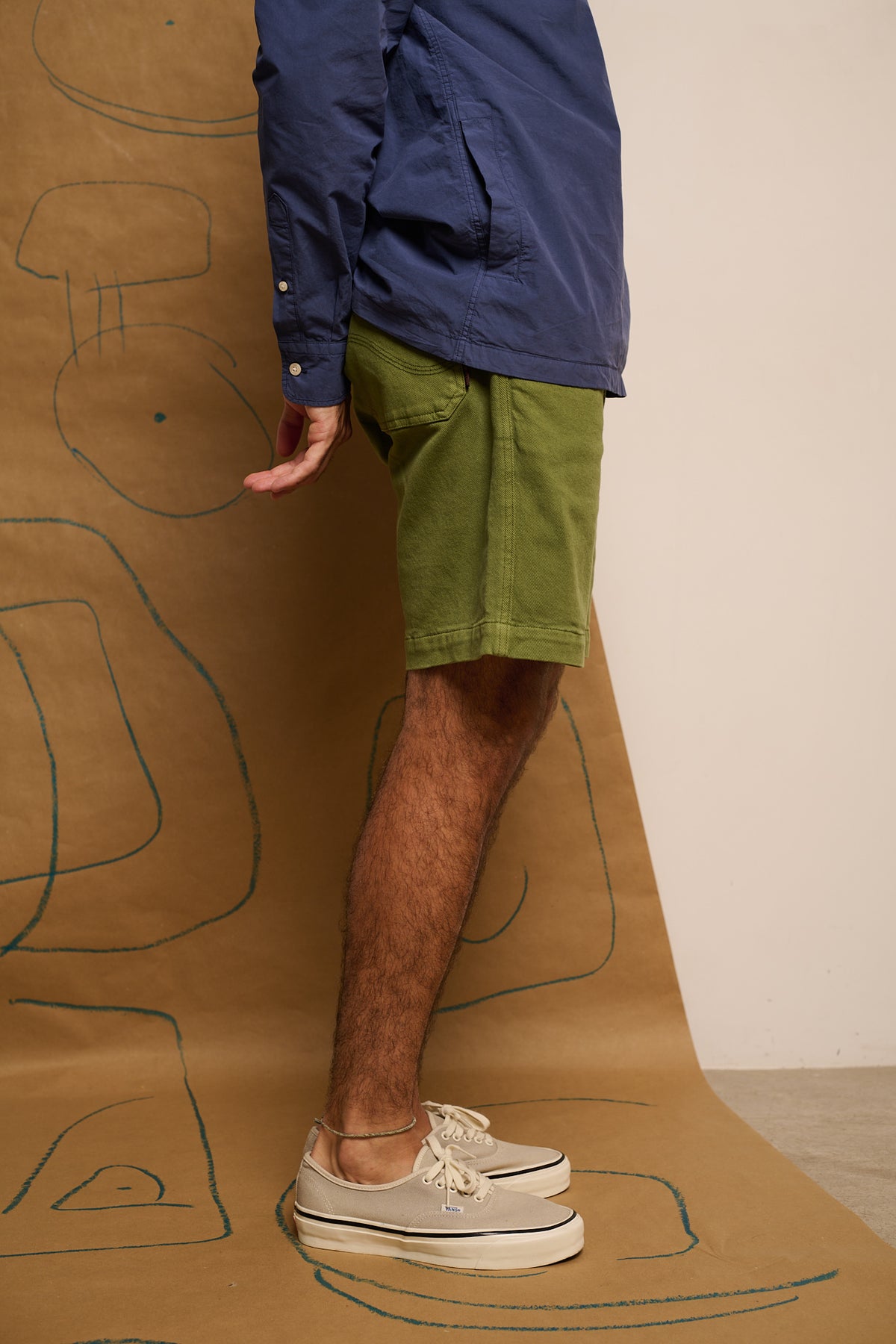 Clemen Short Dusty leave - Bermuda  Relaxed Fit Chino Style