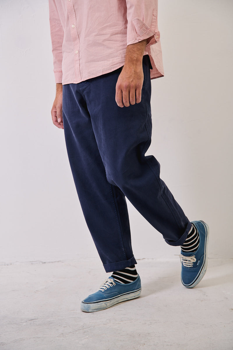 Cosme® Deep Sea - Pantalón Capri Tipo Chino Relaxed-Tapered Cut
