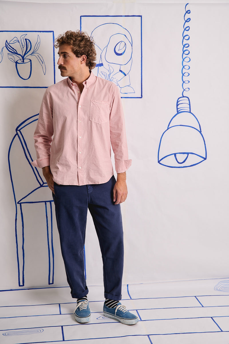 Cosme® Deep Sea - Pantalón Capri Tipo Chino Relaxed-Tapered Cut
