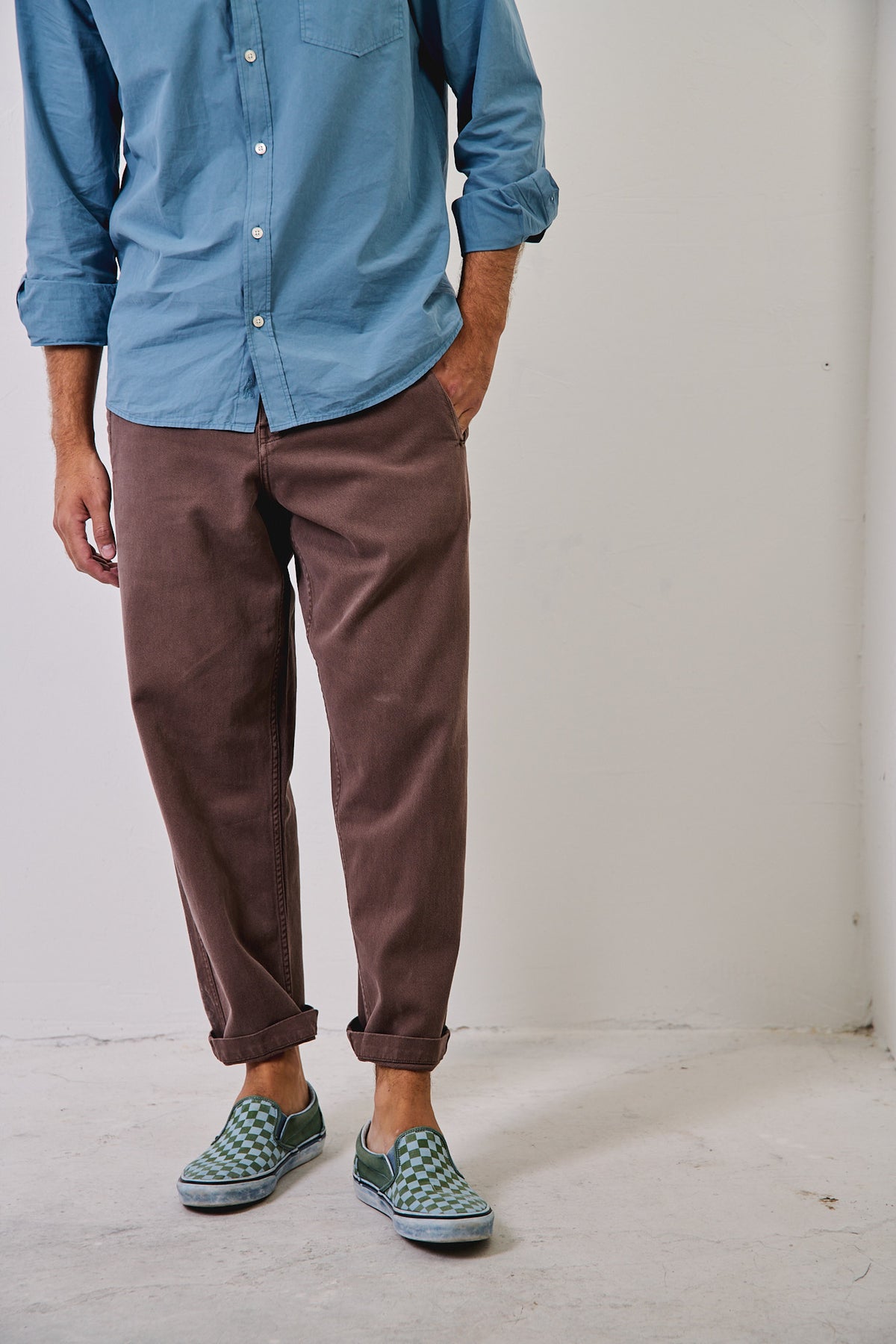Cosme® Earth - Pantalón Capri Tipo Chino Relaxed-Tapered Cut