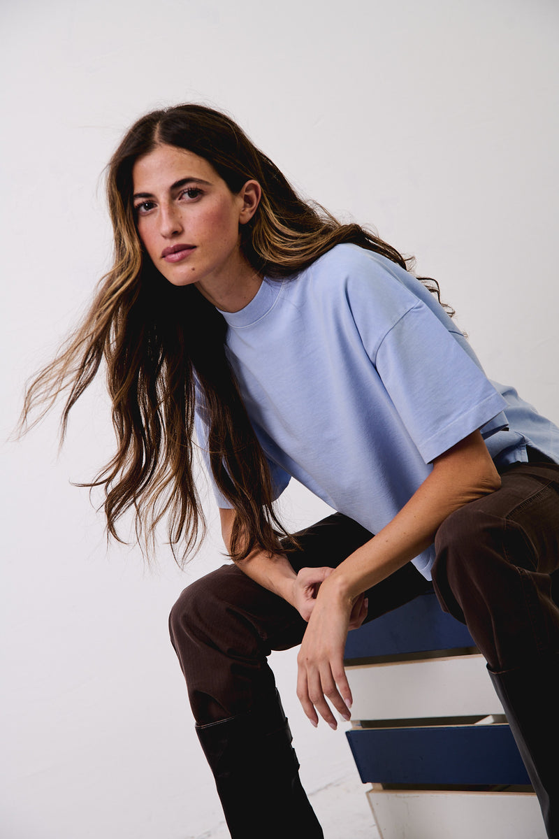 Daria Sky - Camiseta Boxy Fit
