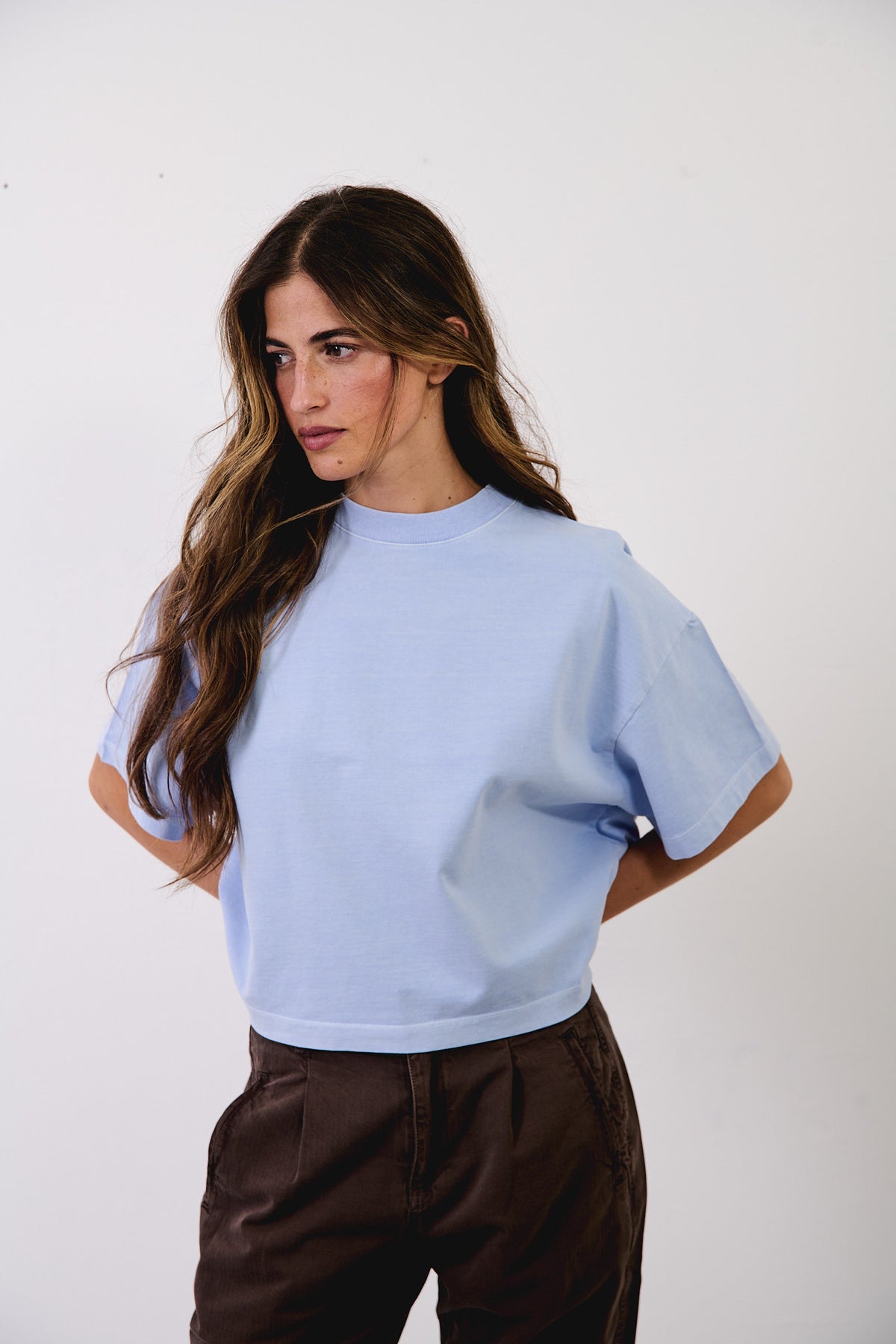 Daria Sky - Camiseta Boxy Fit