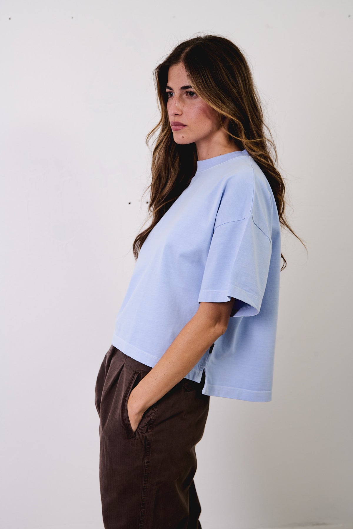 Daria Sky - Camiseta Boxy Fit
