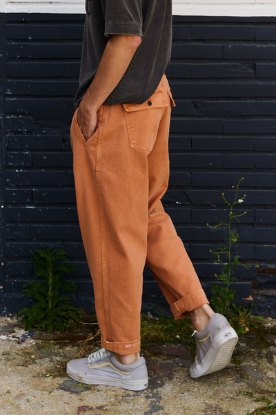 Cosme® - Capri Chino Style Trousers Relaxed-Tapered Cut