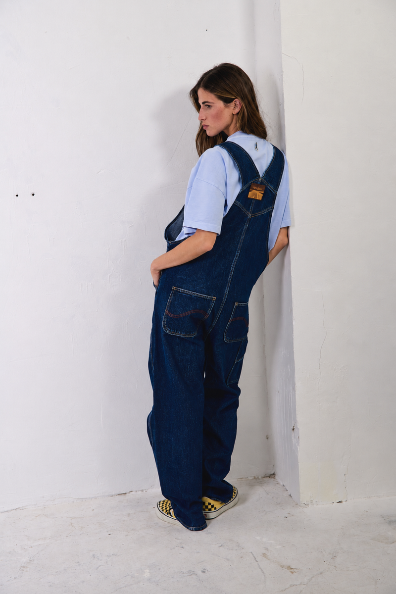 Hugh Dark Indigo - Peto Vaquero Unisex Relaxed Fit