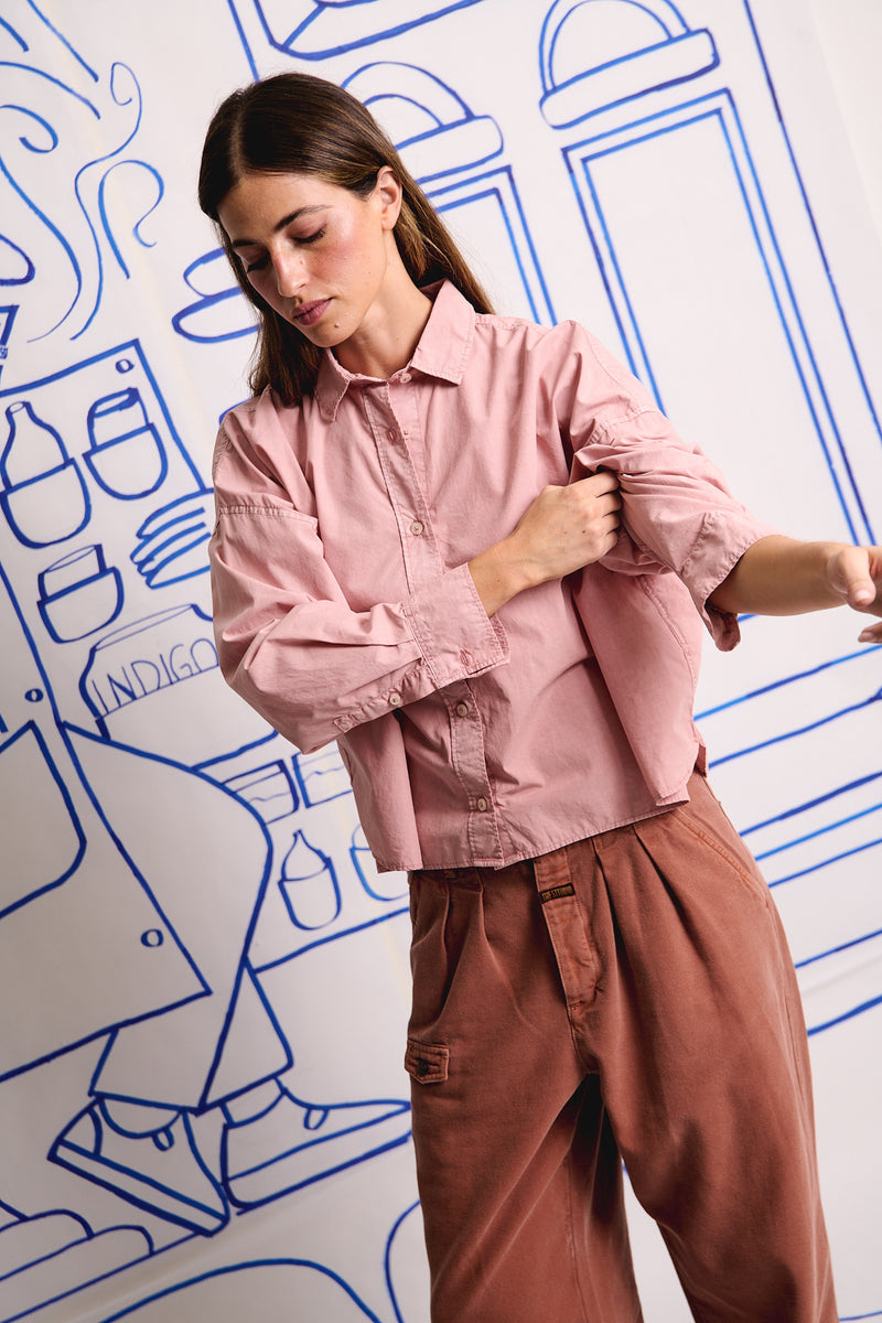 Grace Blush - Camisa boxy fit