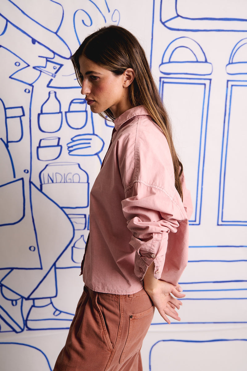 Grace Blush - Camisa boxy fit