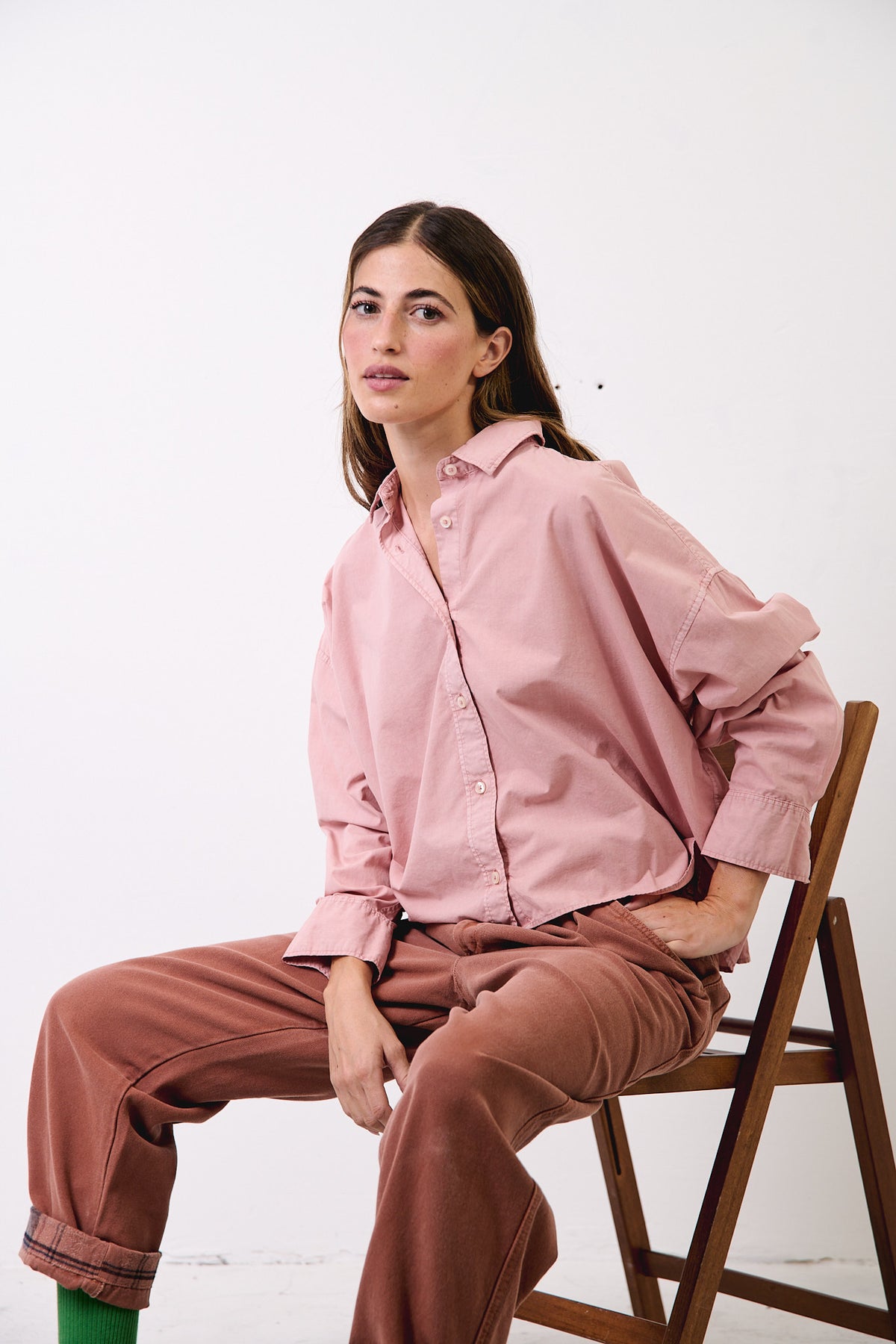 Grace Blush - Camisa boxy fit