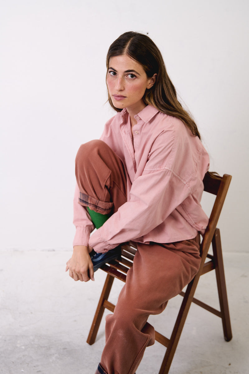 Grace Blush - Camisa boxy fit