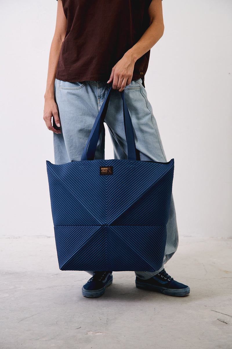 Grace Large Union Blue - Bolso knitbag