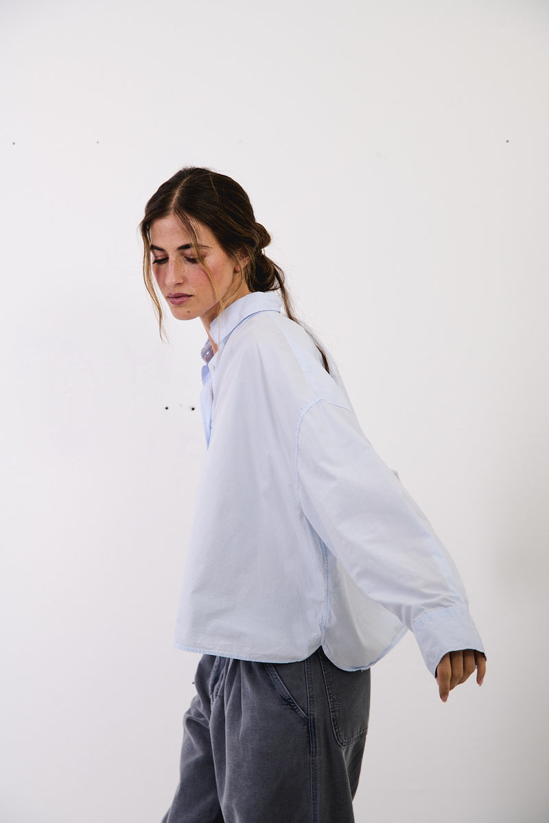 Grace Sky - Camisa boxy fit