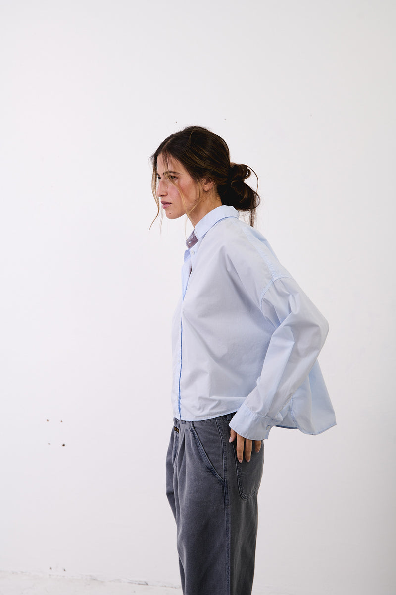 Grace Sky - Camisa boxy fit