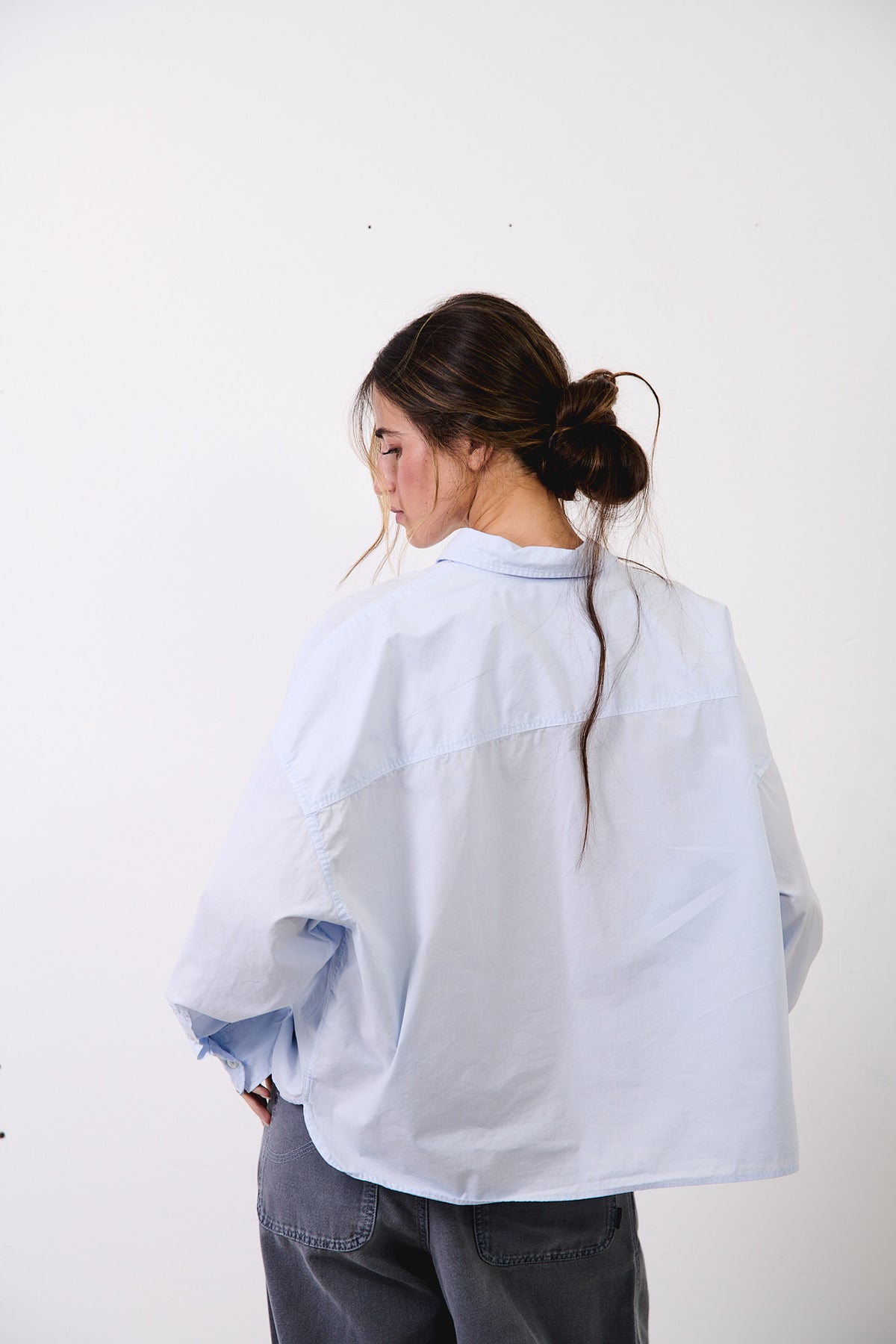 Grace Sky - Camisa boxy fit