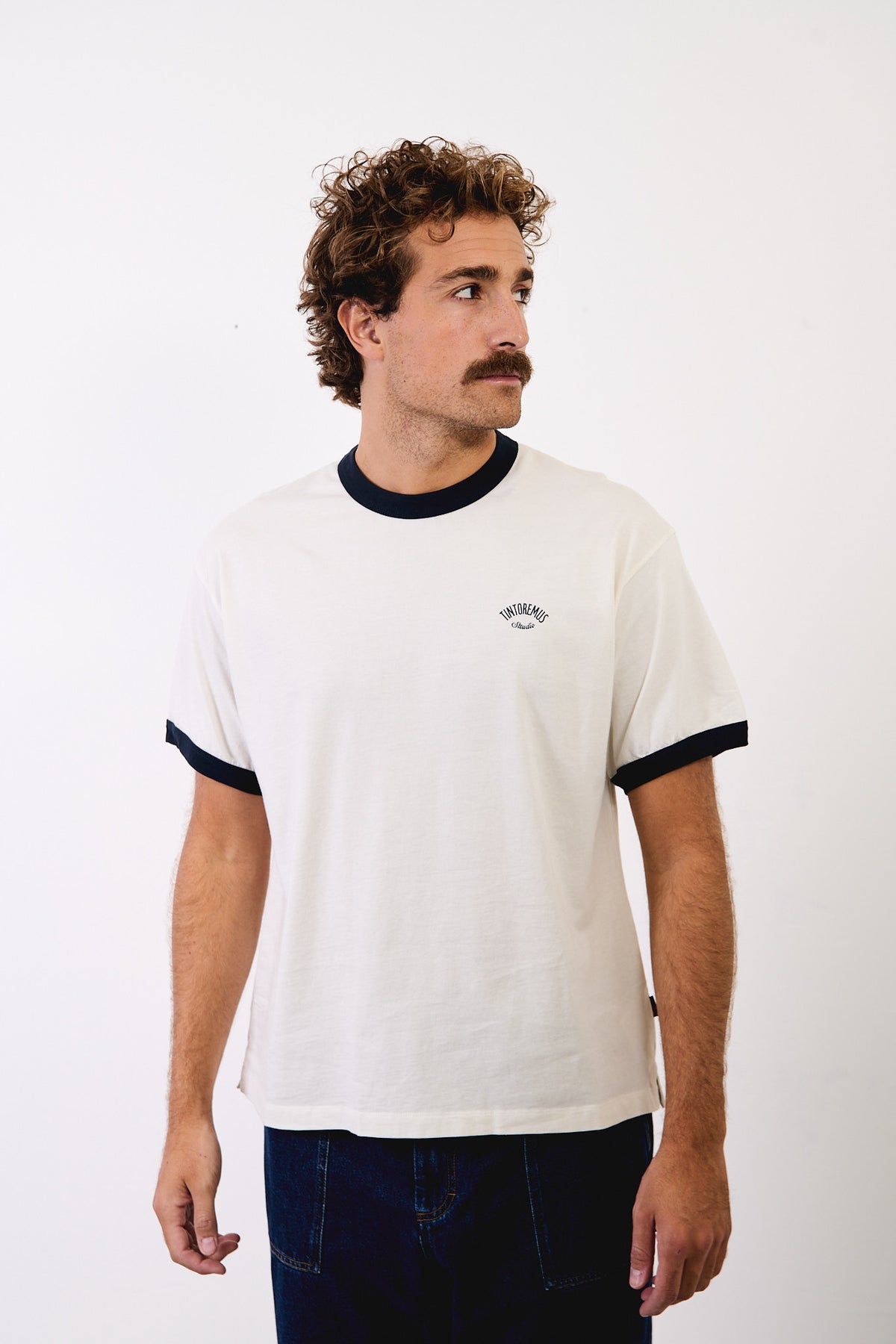 Henry Alligator Factory White - Camiseta Contraste Regular Fit