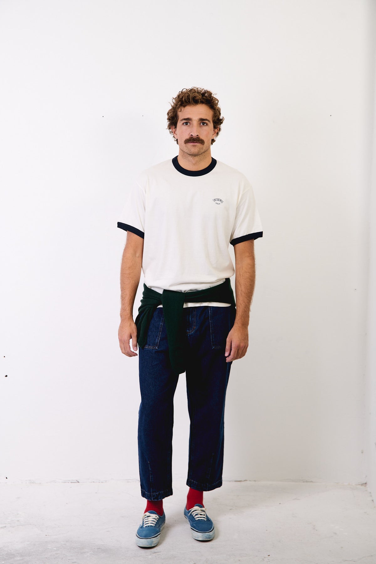Henry Alligator Factory White - Camiseta Contraste Regular Fit