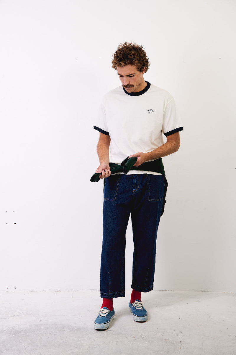 Henry Alligator Factory White - Camiseta Contraste Regular Fit