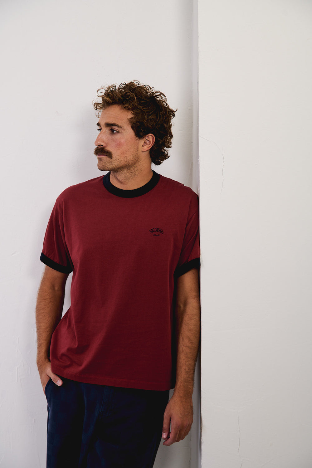 Henry Alligator Lotus Red - Camiseta Contraste Regular Fit