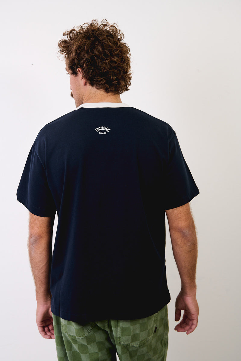 Henry Coordinates Marine - Camiseta Contraste Regular Fit