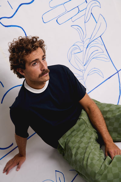 Henry Coordinates Marine - Camiseta Contraste Regular Fit