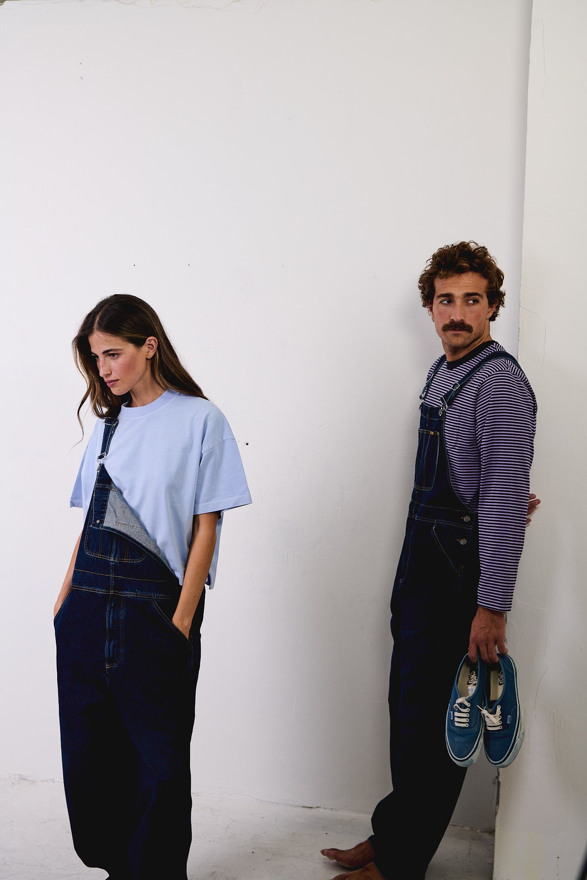 Hugh - Denim Relaxed Fit Dungaree