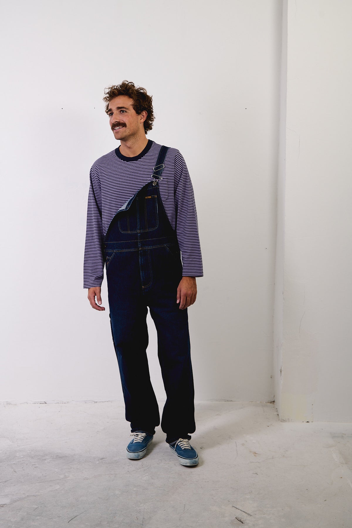 Hugh - Denim Relaxed Fit Dungaree