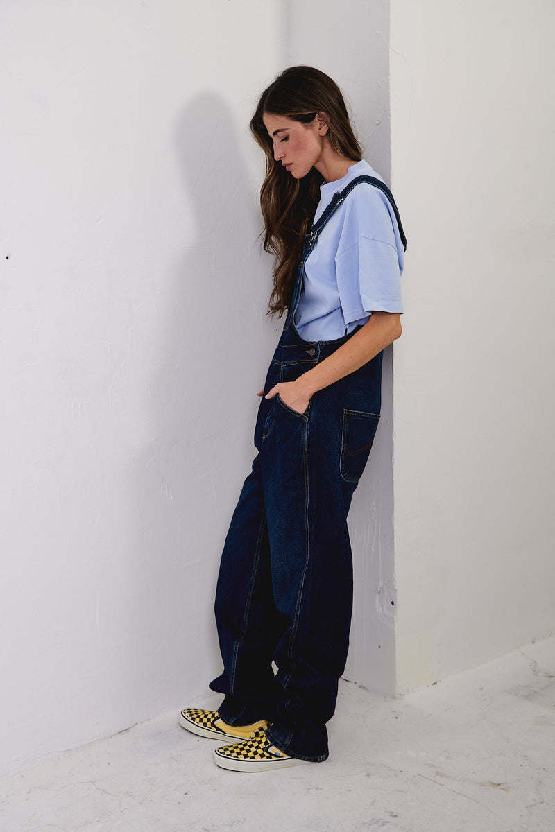 Hugh - Denim Relaxed Fit Dungaree