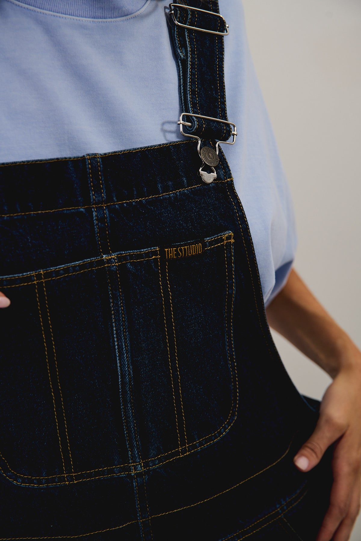 Hugh - Denim Relaxed Fit Dungaree