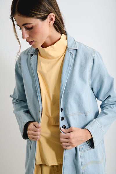 Joan Light Indigo - Chaqueta Relaxed Fit Denim
