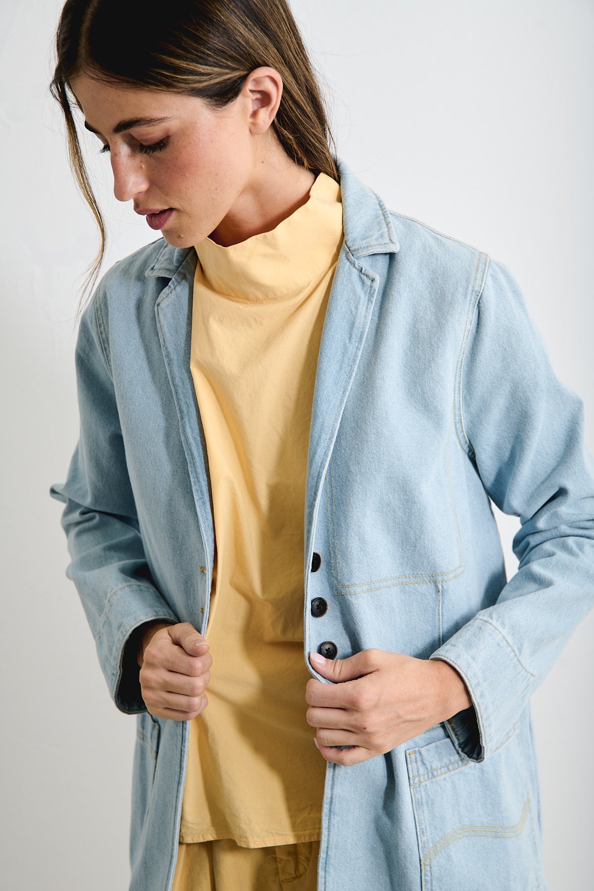 Joan Light Indigo - Chaqueta Relaxed Fit Denim