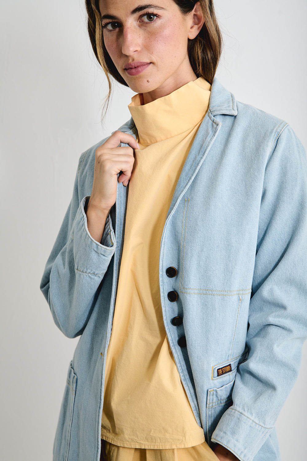 Joan Light Indigo - Chaqueta Relaxed Fit Denim